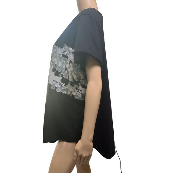 Tek Gear Black Graphic Print V-Neck Short Sleeve Casual T-Shirt Size 1X - Picture 8 of 12